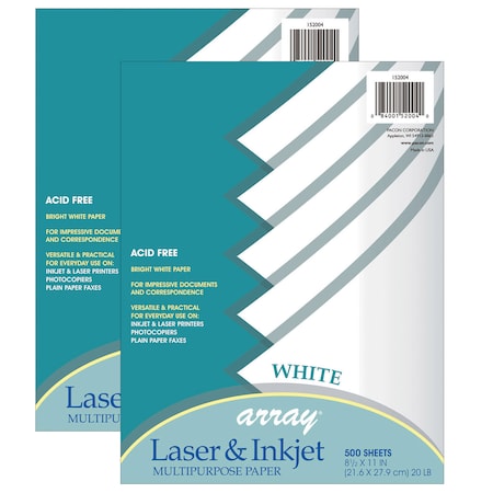 Pacon Multi-Purpose Paper, White, 8.5 x 11, PK1000 P152004